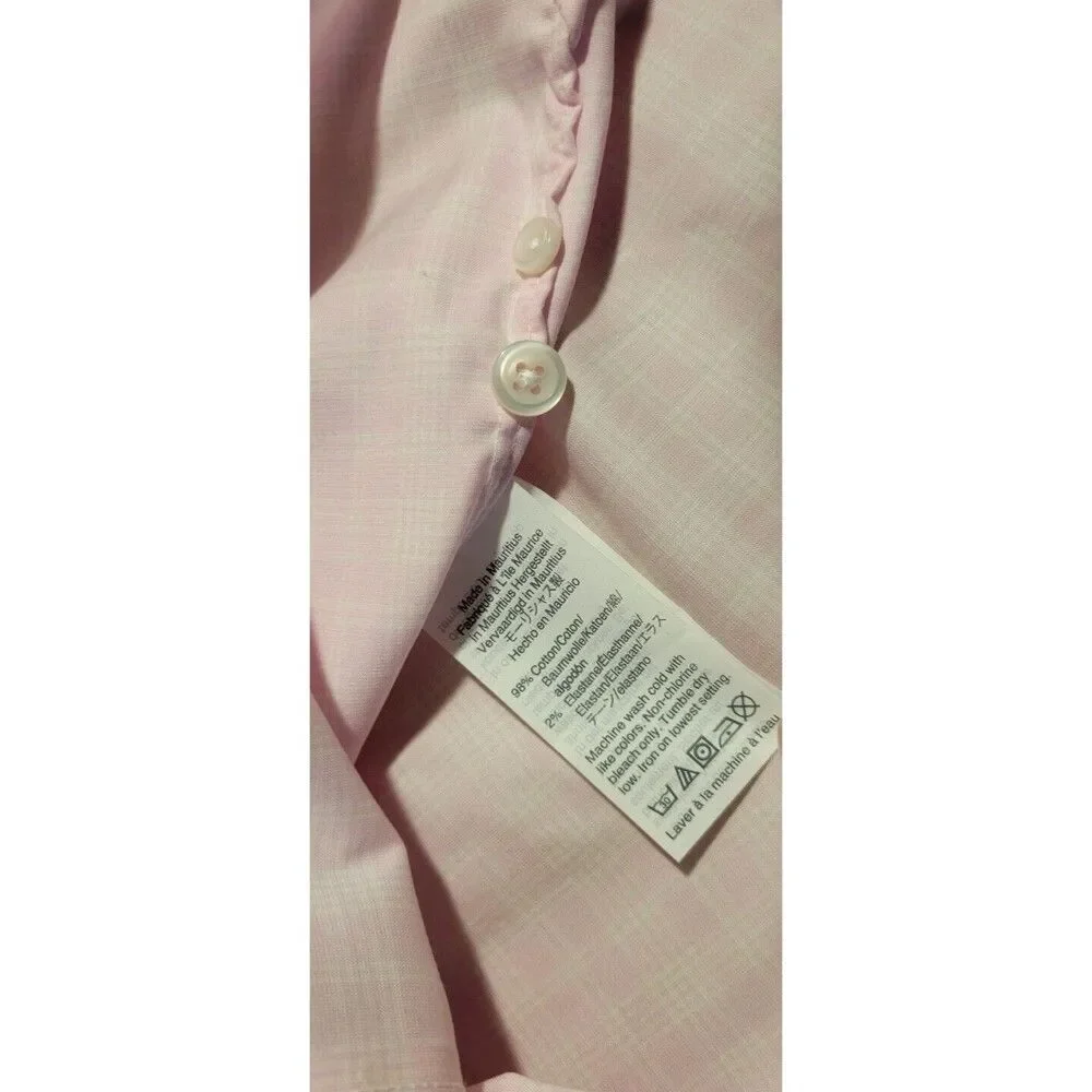 New! J.Crew Dress Shirt Size 15/33 Ludlow Pink Plaid Long Sleeve